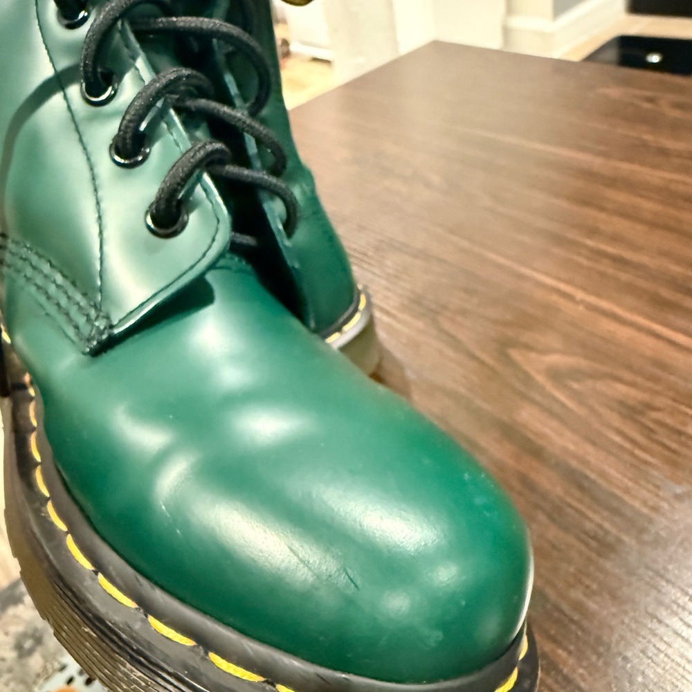 Dr Martens 1460 Smooth Leather Lace Up Boots - Picture 6 of 9